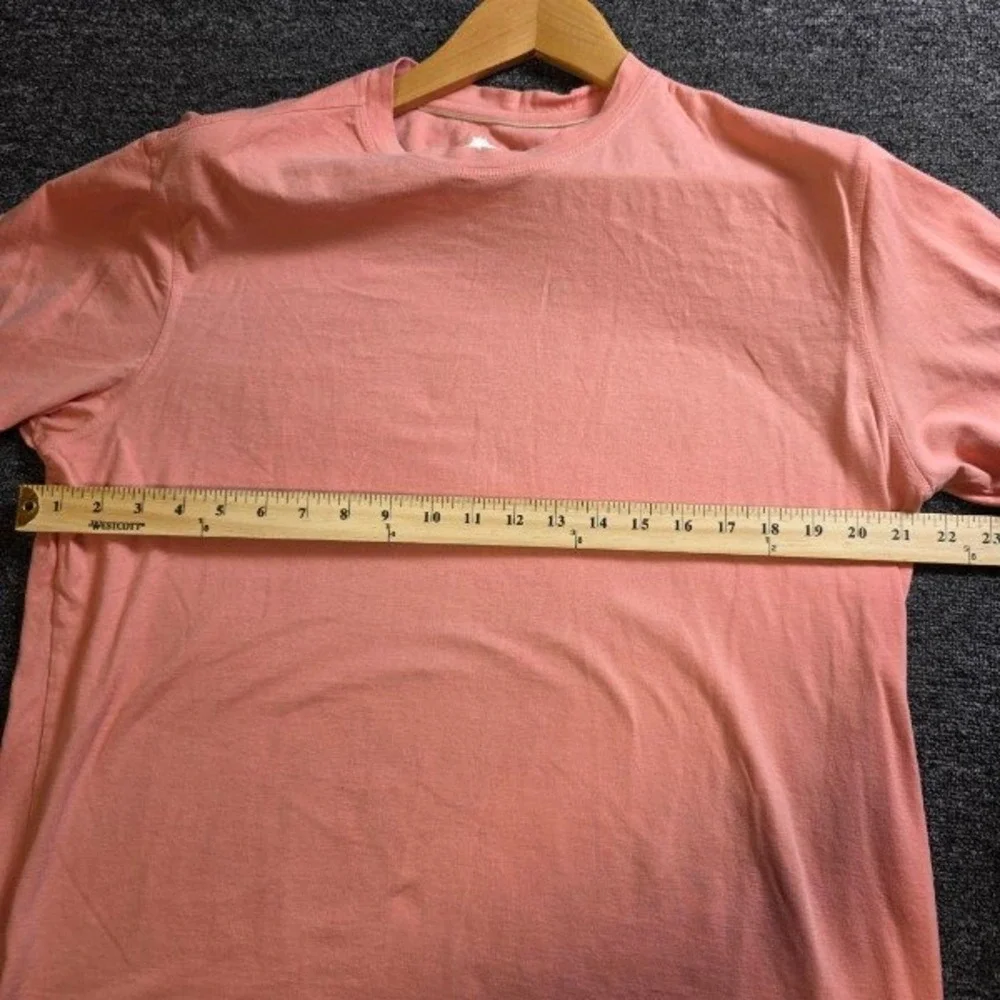 Tommy Bahama T Shirt Men‎ M Pink Short Sleeve Pima Cotton Modal Coastal Summer